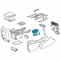 OEM 2016 Acura MDX Holder, Cup (Premium Black) Diagram - 77284-TZ5-A01ZA