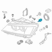 OEM 2014 BMW X3 Repair Kit, Hvac Servomotor Diagram - 63-11-7-263-050