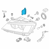 OEM 2014 BMW X3 Driver Module, Headlights Diagram - 63-11-7-316-214