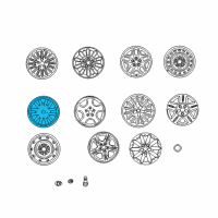 OEM Chrysler 300M Alloy Wheels Diagram - TL21XZAAA