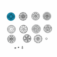 OEM Chrysler 300M Wheel-Alloy Aluminum Diagram - TU70PAKAB