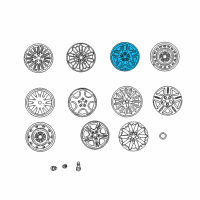 OEM 2001 Chrysler Concorde All Silver Inchwheel Diagram - UL86PAKAA