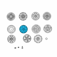 OEM 2001 Chrysler Concorde Wheel-Aluminum Diagram - TQ59PAKAB