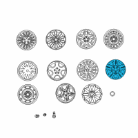 OEM 2003 Chrysler Concorde Wheel Cover Diagram - TW10PAKAA