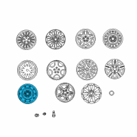 OEM Chrysler Concorde Steel Wheel Diagram - 4782244AC