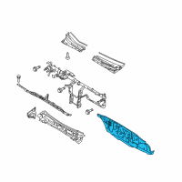 OEM Kia Spectra5 Panel Complete-Dash Diagram - 643002F051