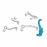 OEM 2010 Hyundai Genesis Knuckle-Front Axle, RH Diagram - 51711-3M000