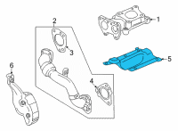 OEM 2022 GMC Sierra 3500 HD Heat Shield Diagram - 12645915