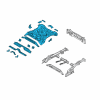 OEM 2018 Hyundai Tucson Panel Assembly-Rear Floor Diagram - 65510-D3000