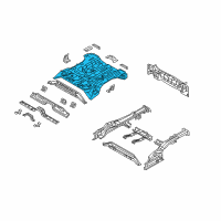 OEM 2018 Hyundai Tucson Panel-Rear Floor Diagram - 65511-D3000