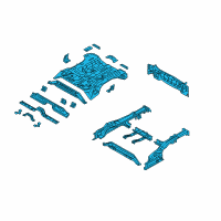 OEM Hyundai Tucson Panel Complete-Rear Floor Diagram - 65500-D3551