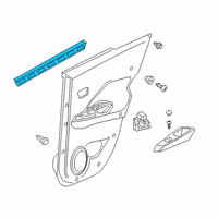 OEM 2021 Nissan Kicks Seal-Rubber, Rear Door LH Diagram - 82835-5RB0A