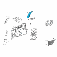 OEM 1998 Pontiac Trans Sport Panel Asm-Body Lock Pillar Upper Trim <Use 1C4M*Teal Diagram - 10296027