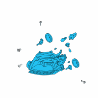 OEM 2009 Ford Taurus Composite Headlamp Diagram - 8G1Z-13008-E