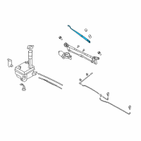 OEM Hyundai Sonata Windshield Wiper Arm Assembly(Driver) Diagram - 98310-3K000