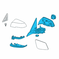 OEM 2020 BMW X2 HEATED OUTSIDE MIRROR, MEMOR Diagram - 51-16-7-420-321