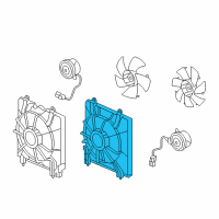 OEM 2009 Honda Accord Shroud Diagram - 38615-R40-A02