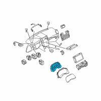 OEM Infiniti QX50 Instrument Cluster Speedometer Assembly Diagram - 24820-3WW0C