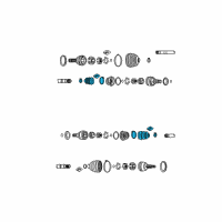 OEM 2010 Chevrolet Aveo Boot, Front Wheel Drive Shaft Cv Joint Diagram - 96888654