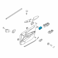 OEM 2011 Hyundai Sonata Switch Assembly-Mirror Remote Control Diagram - 93573-3S000-RAS