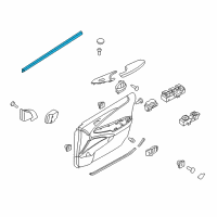 OEM 2013 Hyundai Sonata Weatherstrip-Front Door Belt Inside LH Diagram - 82231-3S000
