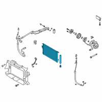 OEM 2019 Hyundai Santa Fe Condenser Assembly-Cooler Diagram - 97606-S2000
