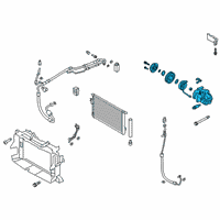 OEM 2019 Hyundai Santa Fe Compressor Assembly Diagram - 97701-S2700