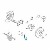 OEM 2012 Nissan GT-R Hose Assembly-Brake, Rear Diagram - 46211-JF00D