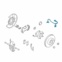 OEM 2014 Nissan GT-R Sensor Assembly-Anti SKID, Rear Diagram - 47900-JF00A