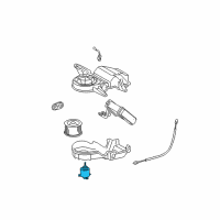 OEM 2000 Lexus LX470 Motor Sub-Assy, Rear Heater Blower Diagram - 87104-60261