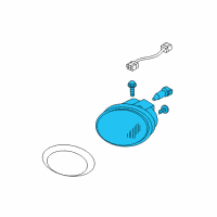 OEM 2005 Nissan Murano Lamp Fog LH Diagram - 26155-CB025