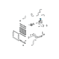 OEM Lexus IS250 Cap Sub-Assy, Radiator Diagram - 16401-31680