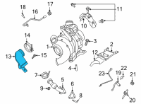 OEM 2022 Ford F-350 Super Duty Pipe Diagram - LC3Z-6N646-B