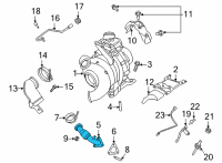OEM 2022 Ford F-250 Super Duty Exhaust Pipe Diagram - LC3Z-9G437-D
