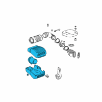 OEM 1999 GMC C3500 Cleaner Asm, Air Diagram - 19201266