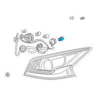 OEM Nissan Bulb Diagram - 26271-9B90A