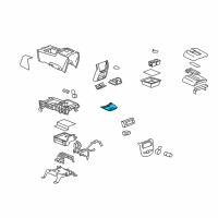 OEM 2007 Chevrolet Tahoe Panel-Front Floor Console Rear Compartment Door *Light Cashmere Diagram - 15217106