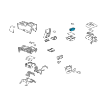 OEM 2009 Chevrolet Silverado 2500 HD Front Cup Holder Diagram - 22860867