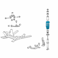 OEM 2010 Cadillac CTS Coil Spring Diagram - 25807543