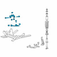 OEM 2009 Cadillac CTS Upper Control Arm Diagram - 15219468