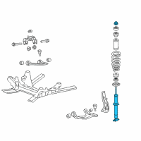 OEM 2010 Cadillac CTS Front Shock Absorber Kit Diagram - 19210520