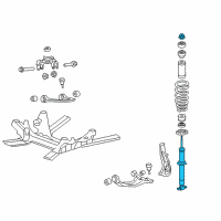 OEM 2011 Cadillac CTS Shock Diagram - 20919684