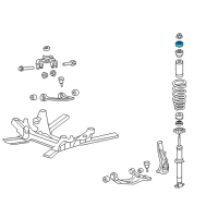 OEM 2011 Cadillac CTS Upper Insulator Diagram - 15840310