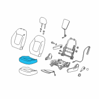 OEM 2013 Chevrolet Spark Pad Asm-Front Seat Cushion Diagram - 95186541