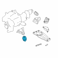 OEM Infiniti M56 Insulator-Engine Mounting, Front Diagram - 11220-1CA0A