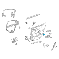 OEM 2013 Lexus LS600h Switch, Seat Memory Diagram - 84927-50170