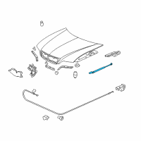 OEM 2001 Acura RL Open Stay Assembly, Ho Diagram - 74145-SZ5-315