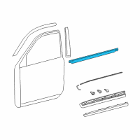 OEM 2021 Lexus LX570 MOULDING Assembly, FR Do Diagram - 75710-60090