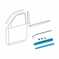 OEM 2013 Lexus LX570 MOULDING Sub-Assembly, Front Diagram - 75072-60090-A0