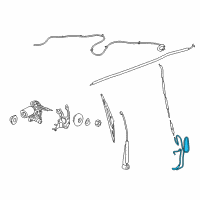 OEM 2014 Ford Transit Connect Washer Hose Diagram - DT1Z-17A605-L